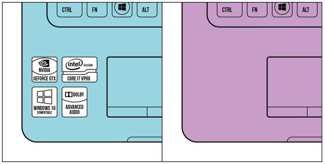 Còn các miếng dán trên laptop thì sao?
