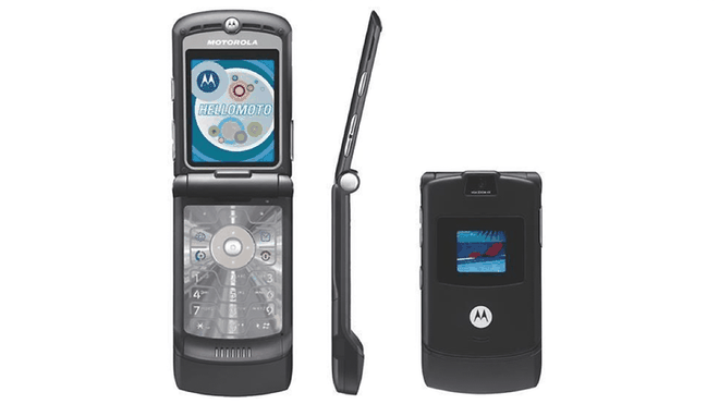 Motorola R V3 từng là đỉnh cao của thiết kế di động.