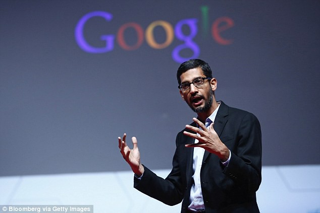 Sundar Pichai, một trong những người quyền lực nhất giới công nghệ hiện tại. Ảnh: Daily Mail UK.