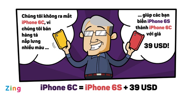 Hí họa iPhone 6S Zing.vn