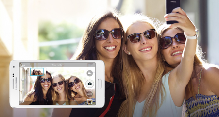 Selfie dễ dàng với Samsung Galaxy A3 và A5.