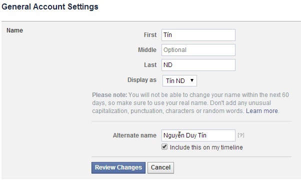 Cách không bị Facebook khóa tài khoản khi dùng biệt danh