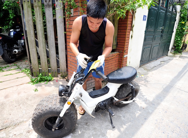 Chaly độ bánh béo độc đáo ở Hà Nội - ảnh 10