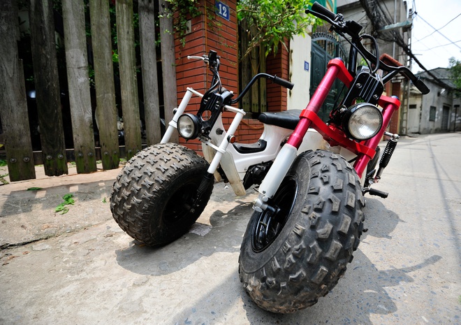 Chaly độ bánh béo độc đáo ở Hà Nội - ảnh 1