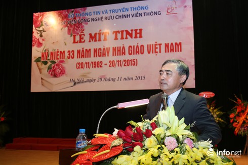 Học viện Bưu chính Viễn thông kỷ niệm 33 năm ngày nhà giáo Việt Nam - ảnh 1