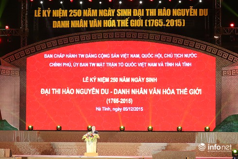 Lễ Kỷ niệm 250 năm ngày sinh Đại thi hào Nguyễn Du - ảnh 1