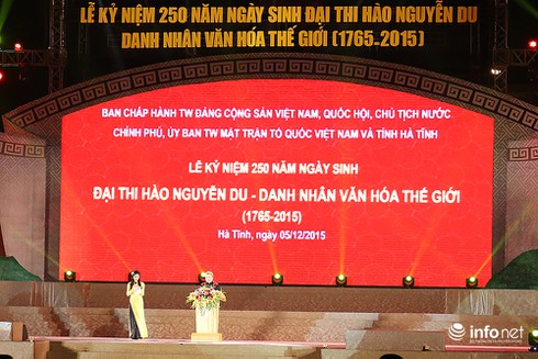 Lễ Kỷ niệm 250 năm ngày sinh Đại thi hào Nguyễn Du - ảnh 2
