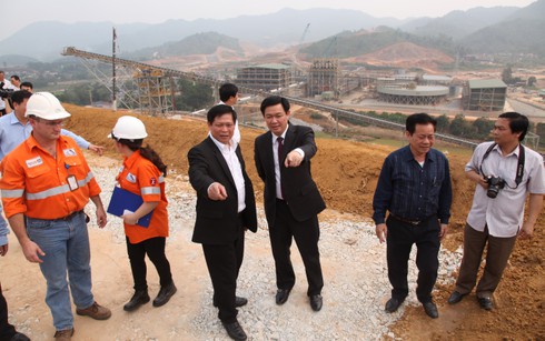 Trưởng Ban Kinh tế Trung ương kiểm tra tiến độ các dự án tại Thái Nguyên - ảnh 1