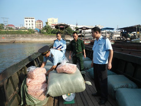 Bắt gần 1 tấn mực khô nghi là mực giả - ảnh 1