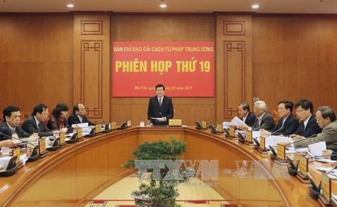 Ban Chỉ đạo cải cách tư pháp TƯ cho ý kiến một số luật quan trọng - ảnh 1