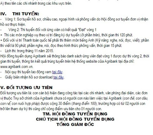 Agribank công khai ưu tiên tuyển dụng... con cháu cán bộ - ảnh 1