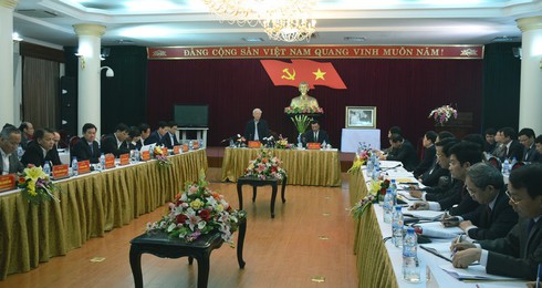 Tổng Bí thư Nguyễn Phú Trọng thăm, làm việc tại Nam Định - ảnh 1