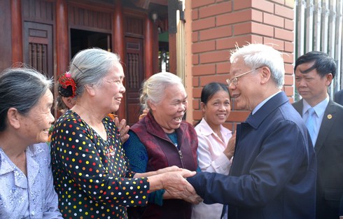 Tổng Bí thư Nguyễn Phú Trọng thăm, làm việc tại Nam Định - ảnh 2