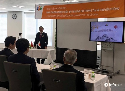 Bộ trưởng Trương Minh Tuấn thăm công ty FPT Nhật Bản - ảnh 1