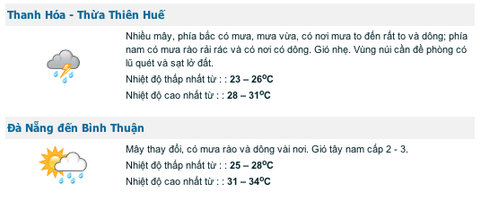 Cảnh báo mưa lớn trên khu vực Bắc Bộ - ảnh 2
