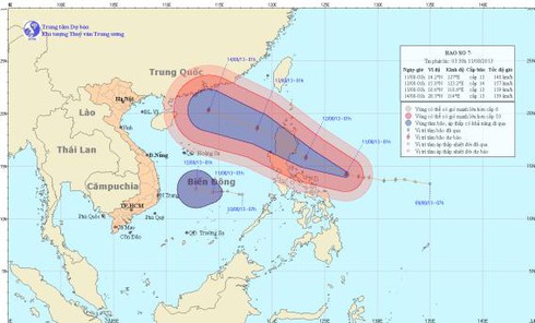 Tin mới nhất về cơn bão Utor (số 7) sáng 11.8: Gió giật rất mạnh - ảnh 1