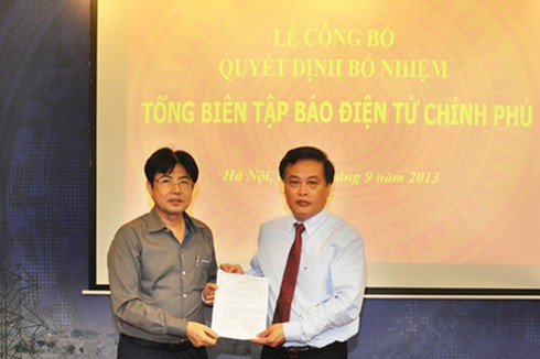 Báo điện tử Chính phủ có Tổng Biên tập mới - ảnh 1