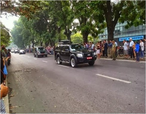 Xe phá sóng được dùng trong đám tang Đại tướng Võ Nguyên Giáp