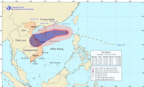 Tin mới nhất về cơn bão số 12: Di chuyển hướng vào miền Trung - ảnh 1
