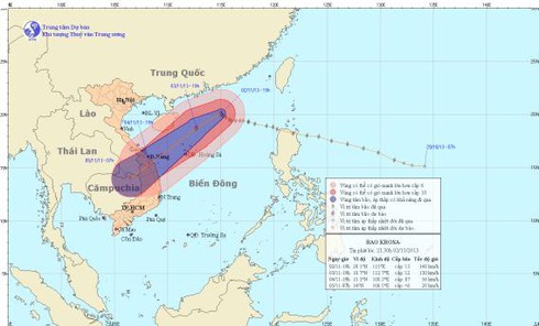 Tin bão số 12 mới nhất: Gió giật mạnh trên vùng biển Quảng Bình - Quảng Ngãi từ 4-11 - ảnh 1