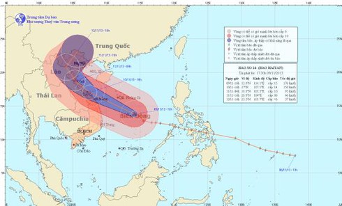 Dự báo mới nhất: Tâm bão số 14 - Haiyan sẽ vào tỉnh nào? - ảnh 5