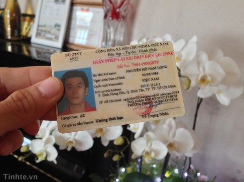 Ảnh thực tế bằng lái A2 bằng nhựa - ảnh 1