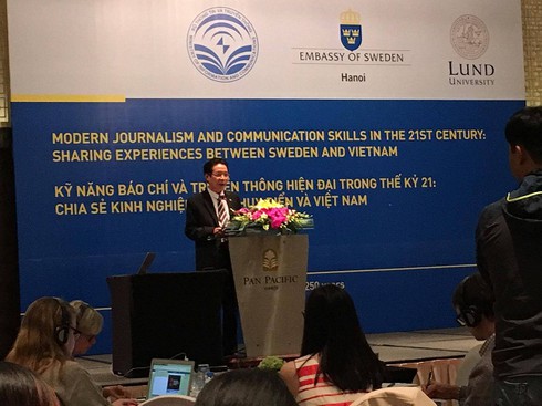 Chia sẻ kinh nghiệm báo chí truyền thông hiện đại Việt Nam và Thuỵ Điển - ảnh 1