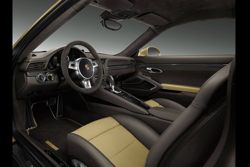 Porsche 911 Turbo vàng kim loại siêu đẹp - ảnh 5