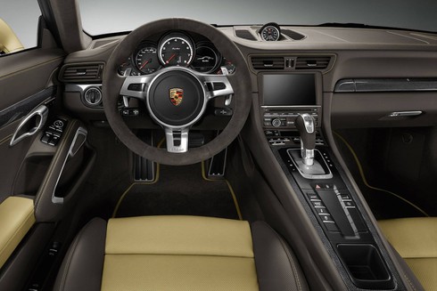 Porsche 911 Turbo vàng kim loại siêu đẹp - ảnh 6