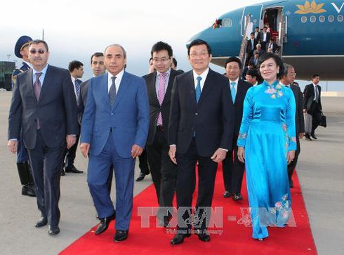 Chủ tịch nước Trương Tấn Sang thăm chính thức Azerbaijan - ảnh 1