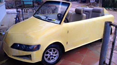 Xôn xao với xe mui trần tự chế của người đàn ông tại Thanh Hóa - ảnh 1