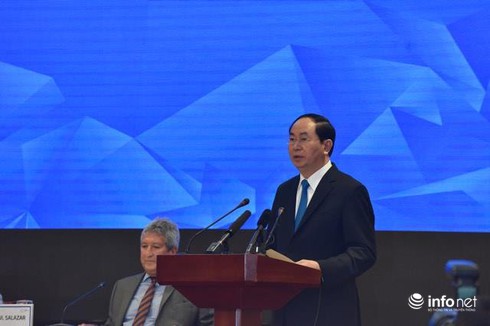 Chủ tịch nước Trần Đại Quang phát biểu tại Đối thoại nhiều bên về APEC - ảnh 1