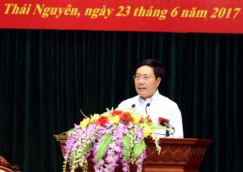 PTT Phạm Bình Minh thông báo về quá trình chuẩn bị APEC tới cử tri Thái Nguyên - ảnh 1