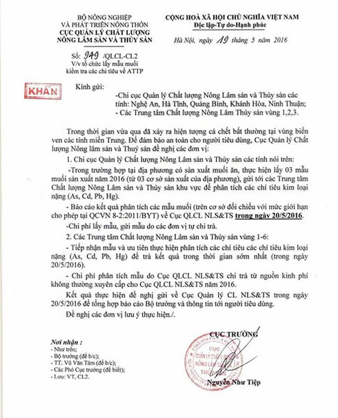 Khẩn trương kiểm tra chỉ tiêu kim loại nặng trong muối biển ở miền Trung - ảnh 1