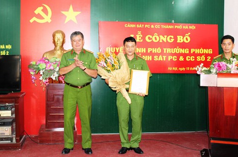 Phòng CS PC&CC số 2 chính thức có phó trưởng phòng mới - ảnh 2