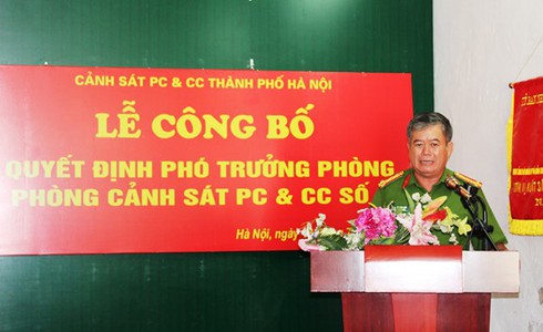 Phòng CS PC&CC số 2 chính thức có phó trưởng phòng mới - ảnh 1