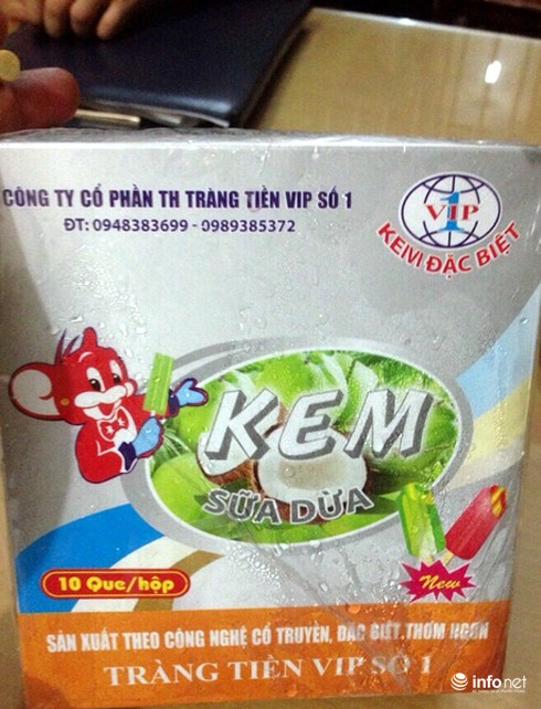 CSGT phát hiện lô kem Tràng Tiền giả chuẩn bị bán ra thị trường - ảnh 2