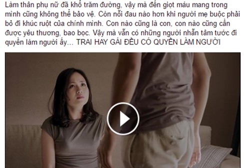 Đoạn clip “Trai hay gái đều có quyền làm người