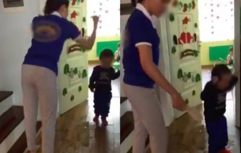 Công an vào cuộc điều tra vụ cô giáo mầm non Sen Vàng bạo hành trẻ - ảnh 1