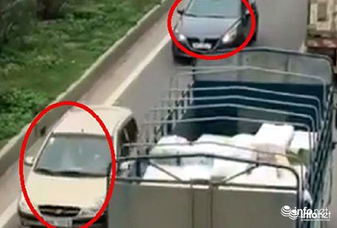 Xác định 3 chiếc xe chạy ngược chiều trên cao tốc Hà Nội – Bắc Giang - ảnh 1