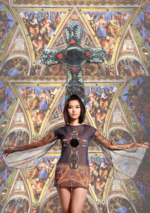 Ngọc Hân, Thùy Dung lạ mắt với thời trang kiến trúc Ý - ảnh 12