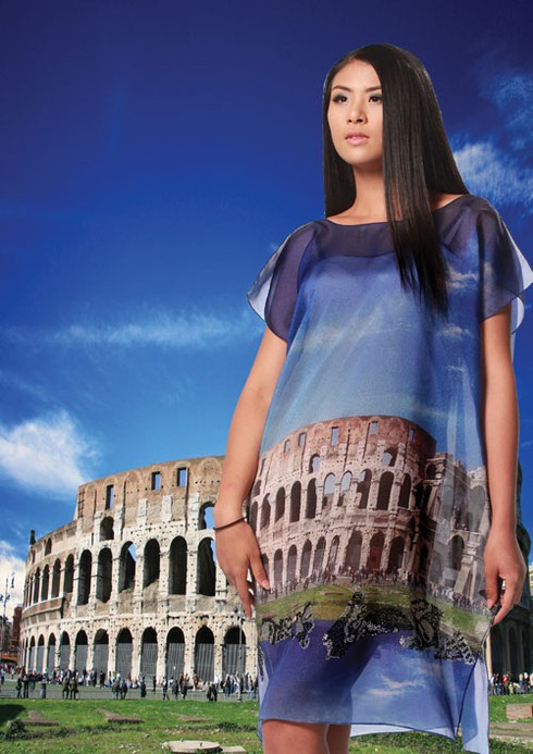 Ngọc Hân, Thùy Dung lạ mắt với thời trang kiến trúc Ý - ảnh 2