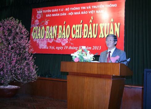 Báo chí năm 2012 đã tạo sự đồng thuận cao trong xã hội - ảnh 1