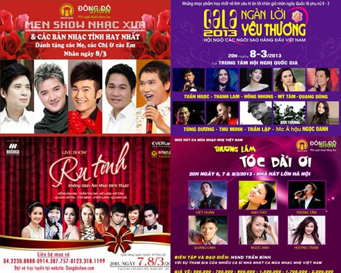 Bội thực ‘món ăn tinh thần’ ngày 8/3 - ảnh 1