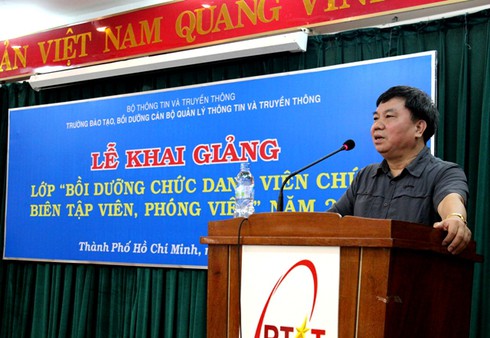 Bộ TT&TT mở lớp đào tạo biên tập viên, phóng viên tại TP.HCM - ảnh 1