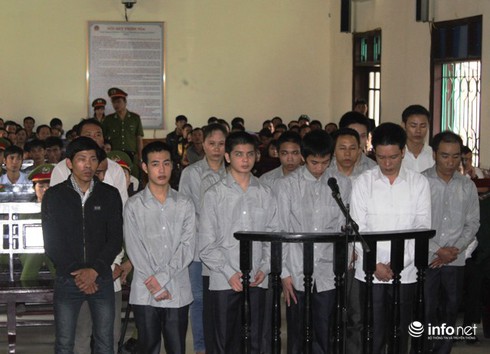 Xử vụ gây rối ở Vũng Áng: Tuyên án 14 bị cáo - ảnh 1