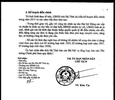Hà Tĩnh “thừa” 17 lãnh đạo cấp phó thuộc nhiều sở, ban, ngành - ảnh 2