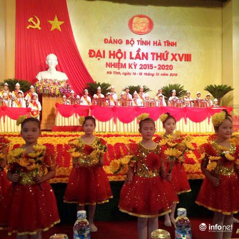 Dành riêng khu vực cho báo chí đưa tin Đại hội Đảng bộ Hà Tĩnh lần thứ 18 - ảnh 1