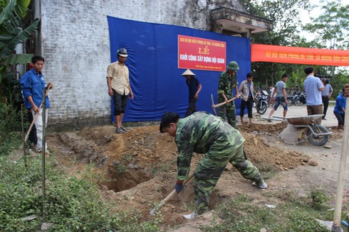Bộ đội biên phòng Hà Tĩnh ‘’bà đỡ’’ trong xây dựng nông thôn mới - ảnh 3