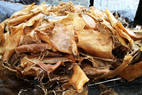 Bắt hơn 1,3 tấn bao bì lợn hôi thối vận chuyển vào TP.HCM làm... giò, gỏi - ảnh 1